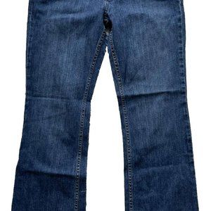 Harley Davidson Blue Denim Jeans Women's Size 10 Long Flared Stretch Bootcut